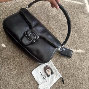 Coach Black Leather Belt Bag